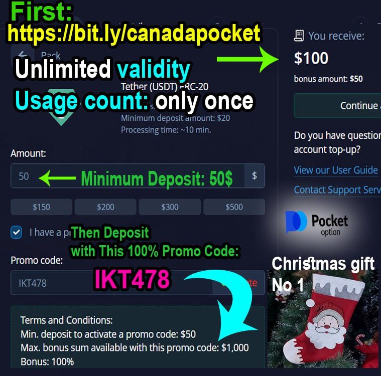 Canadian Traders: Unlock Your Holiday Bonus with Pocket Option’s 100% Deposit Match!